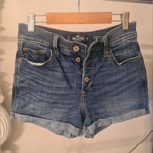 Hollister denim shorts, high waist